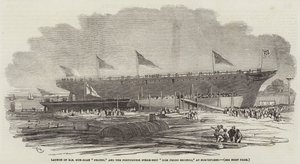Lancering af HM Gun-Boat Pelter og det portugisiske dampskib Dom Pedro Secondo ved Northfleet