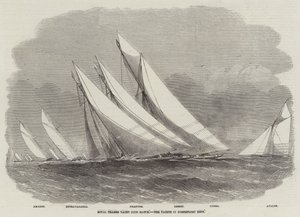 Royal Thames Yacht Club Match, yachter i Northfleet Hope af Edwin Weedon