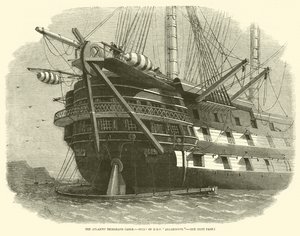 The Atlantic Telegraph Cable, Stern fra HMS Agamemnon af Edwin Weedon