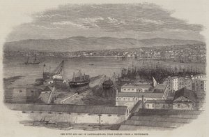 Byen og bugten Castellammare, nær Napoli af Edwin Weedon