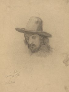 Edward Winslow, skitse til Signering af Compact i Cabin of the Mayflower