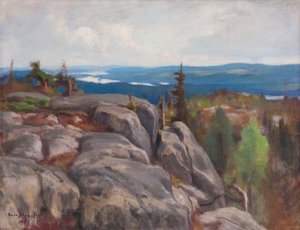 Landskab Landskab fra Koli, 1929
