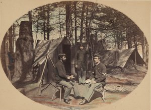Life in Camp, 6th Corps hovedkvarter, ca. 1864. af Egbert Guy Fowx