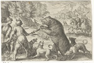 Landskab med bjørnejagt Jagtscener (serietitel) Ikoner Venantum Art Varias Representantes (serietitel)
