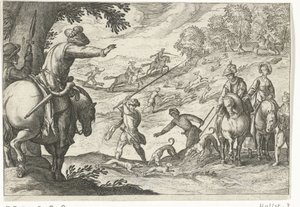 Landskab med harejagt Jagtscener (serietitel) Ikoner Venantum Art Varias Representantes (serietitel)
