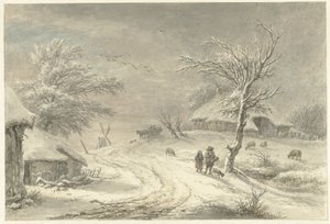 Vinterudsigt i Exloo, Drenthe