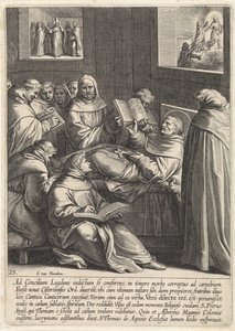 Thomas Aquinas bliver syg på vej til det andet koncil i Lyon The Life of Saint Thomas Aquinas (serietitel)