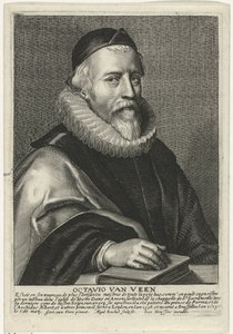 Portræt af Otto van Veen af Egidius Rucholle