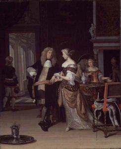 Figurer i interiør, 1678