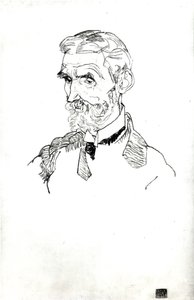 Et portræt af kunstnerens svigerfar, Johann Harms, 1915 af Egon Schiele