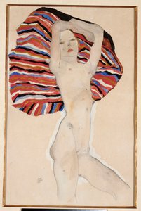 Lov mod farvet materiale, 1911 af Egon Schiele