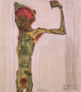 Anarkist, ca. 1909-10 af Egon Schiele