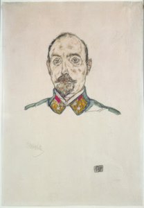 Østrigsk officer af Egon Schiele