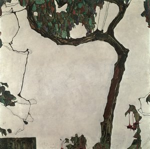 Efterårstræ, 1909 af Egon Schiele