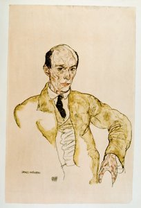 Komponist Arnold Schoenberg, Komponisty Arnolf Schoenberg Gouache, ... (gouache) af Egon Schiele