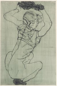 Krøjer sig af Egon Schiele