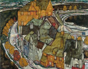Häuserbogen II („Inselstadt”) af Egon Schiele