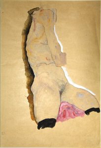 Kvindelig torso, 1911. af Egon Schiele