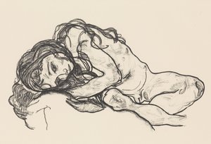 Pige, 1918. af Egon Schiele