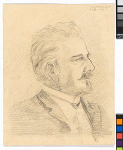 Leopold Czihaczek i profil af Egon Schiele