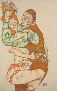 Elskov, 1915 af Egon Schiele