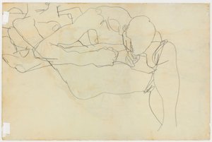 Elskere, 1913 af Egon Schiele