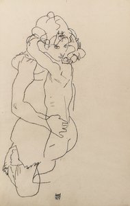Mor og barn af Egon Schiele