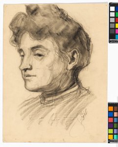 Portræt af Marie Schiele af Egon Schiele