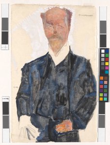 Portræt af Otto Wagner af Egon Schiele