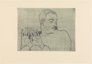 Portræt af Arthur Roessler af Egon Schiele