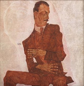 Portræt af Arthur Roessler, 1910. af Egon Schiele
