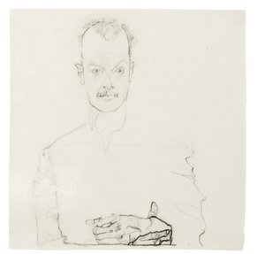 Portræt af Arthur Roessler, 1910 af Egon Schiele