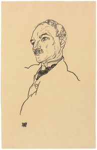 Portræt af August Lederer af Egon Schiele