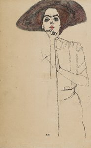 Portræt af en kvinde, 1910. af Egon Schiele