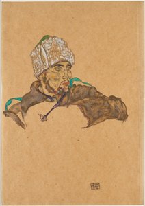 Russisk krigsfange, 1915. af Egon Schiele