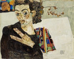 Selvportræt af Egon Schiele