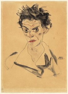 Selvportræt af Egon Schiele