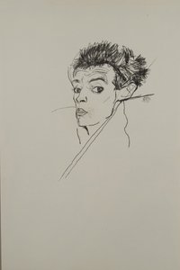 Selvportræt, 1913 af Egon Schiele