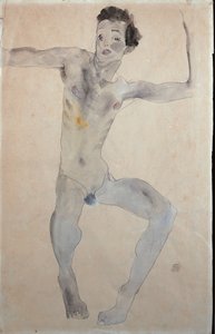 Selvportræt, 1911 af Egon Schiele