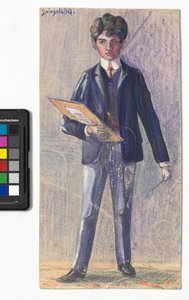 Spejlbillede af Egon Schiele
