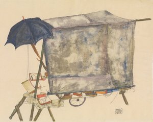 Street Cart, 1914. af Egon Schiele