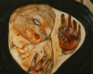 Død mor I af Egon Schiele