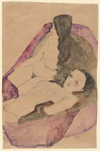 To liggende nøgenbilleder, 1911.