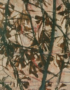 Versinkende Sonne (olie på lærred) af Egon Schiele