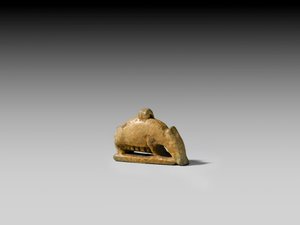 Amulet af en so (fajance) af Egyptian