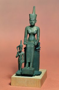 Figurer af Isis og Horus (bronze)