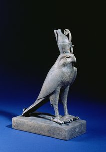 Statuette af Horus i skikkelse af en falk (bronze)