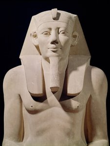Siddende statue af Sesostris I (1971-28 f.Kr.), oprindeligt fra Sesostris I