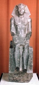 Statue af Amenemhat III (diorit gnejs)