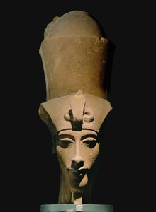 Amenhotep IV, med dobbelt krone ... af Egyptian 18th Dynasty